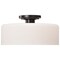 Nuvo Warren - 13 Inch Semi Flush Mount - Gun Metal with Satin White Glass 60/8035 - alternate 2